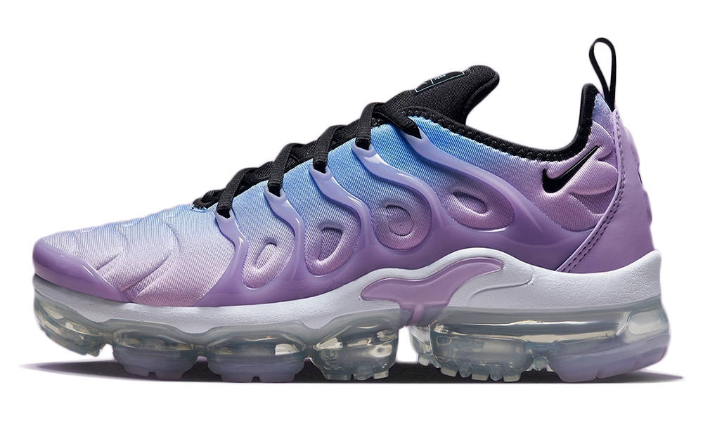 purple and teal vapormax plus