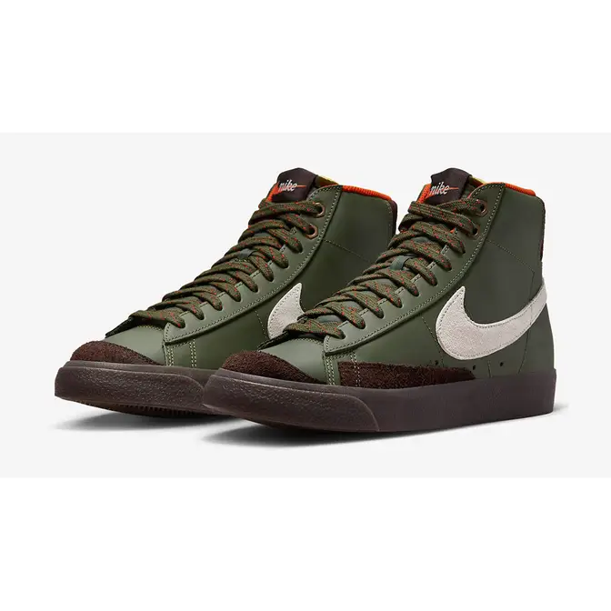 who designed nike air force 1 women Army Olive DZ5176-300 Side