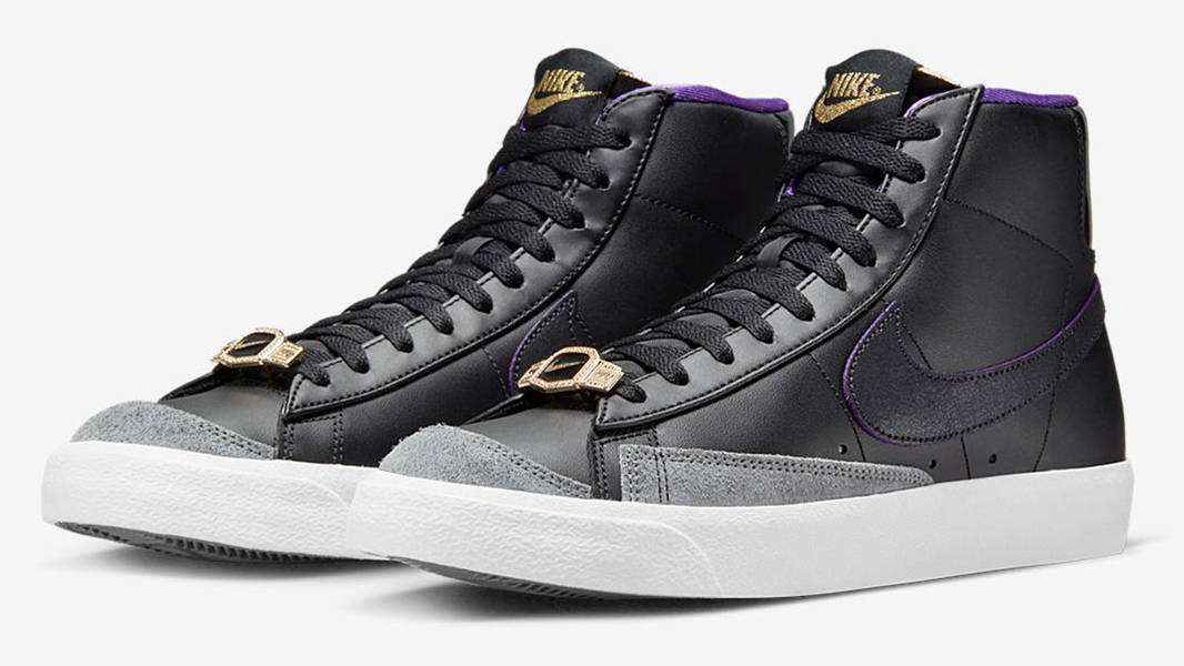 nike blazer black and purple