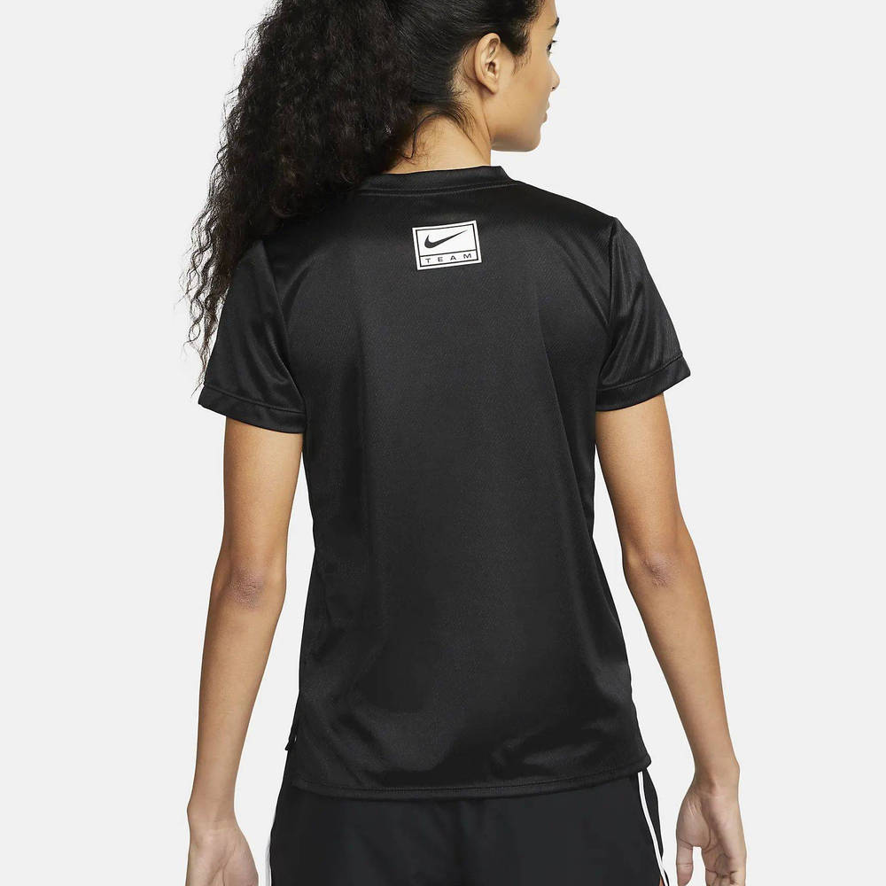 Nike Dri-FIT Swoosh Short Sleeve Running Top - Black | The Sole Supplier
