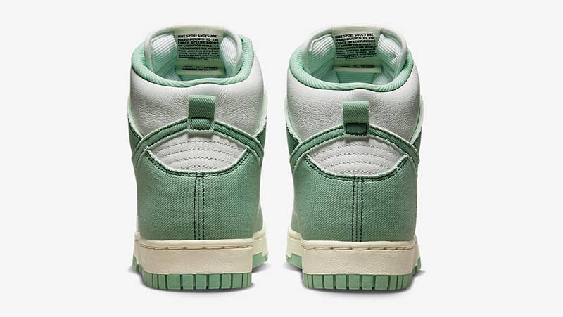 Nike Dunk High 1985 Green Denim DV1143-300 Back
