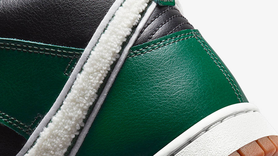 Nike Dunk High Chenille Green Black DR8805-001 Detail 2