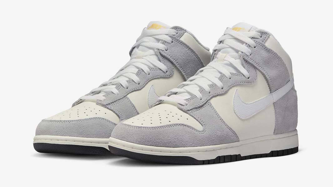 Nike Dunk High Grey Laser Orange Front