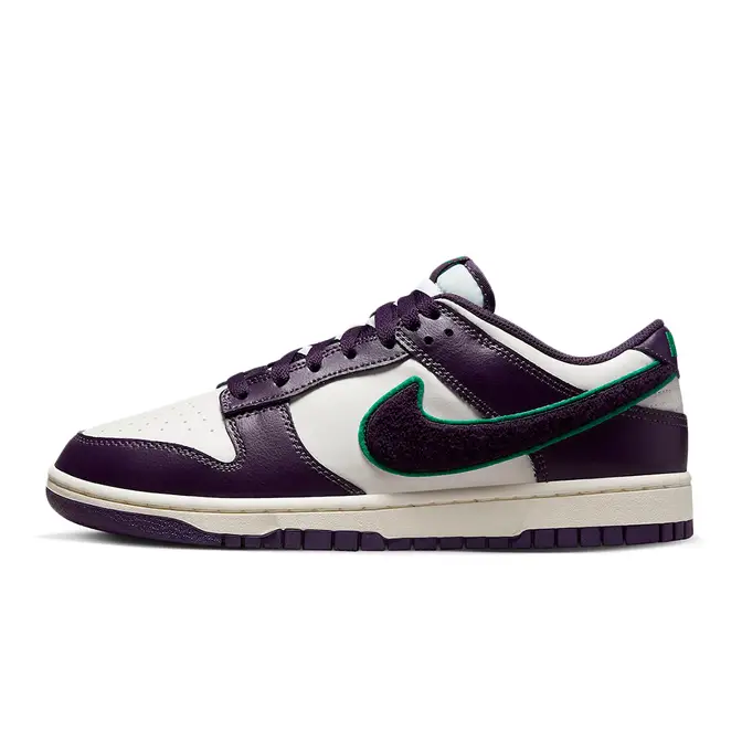 Nike Dunk Low Chenille White Purple | Where To Buy | DQ7683-100 | The ...