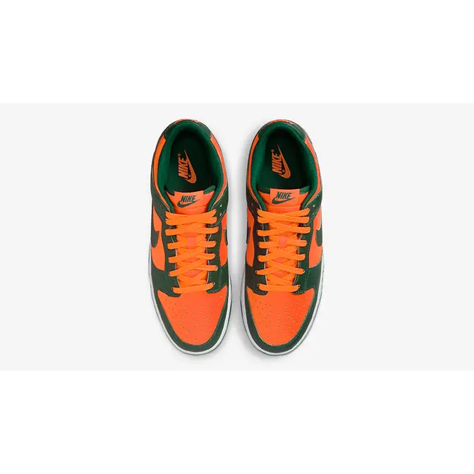 nike dunk low miami hurricanes dd1391-300