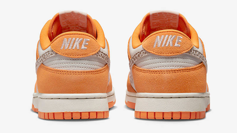 Nike Dunk Low Safari White Orange DR0156-800 Back