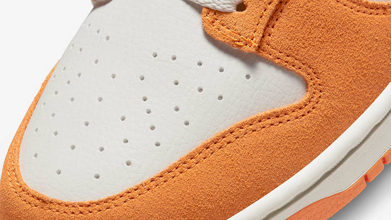 Nike Dunk Low Safari White Orange DR0156-800 Detail