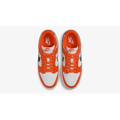 Nike Womens WMNS Dunk Low DJ9955 800 Orange/Black Patent Leather - Size 6.5W