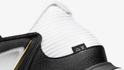 Nike Kyrie Low 5 White Metallic Gold Black DJ6012-101 DEtail 2