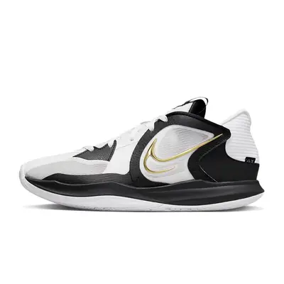 Kyrie 5 white hotsell and gold