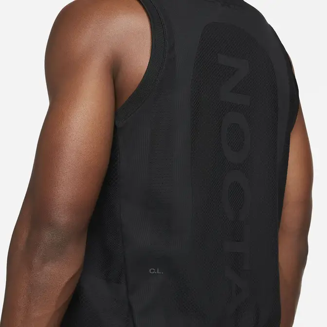 Nike FC Pro Cap Black Backside Logo Closeup