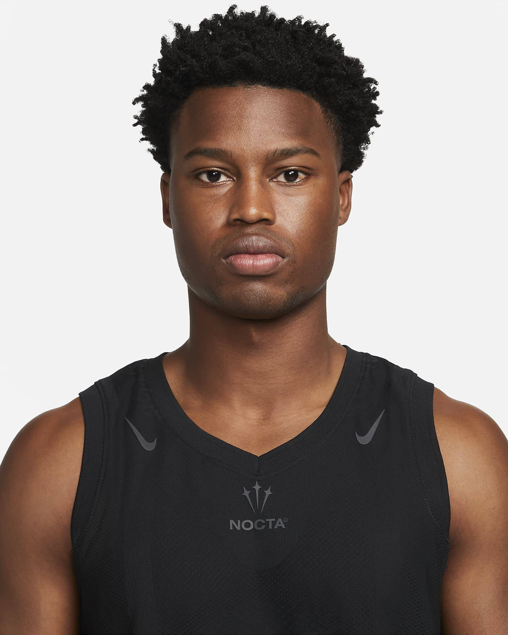 Nike NOCTA Jersey Black Front Closeup