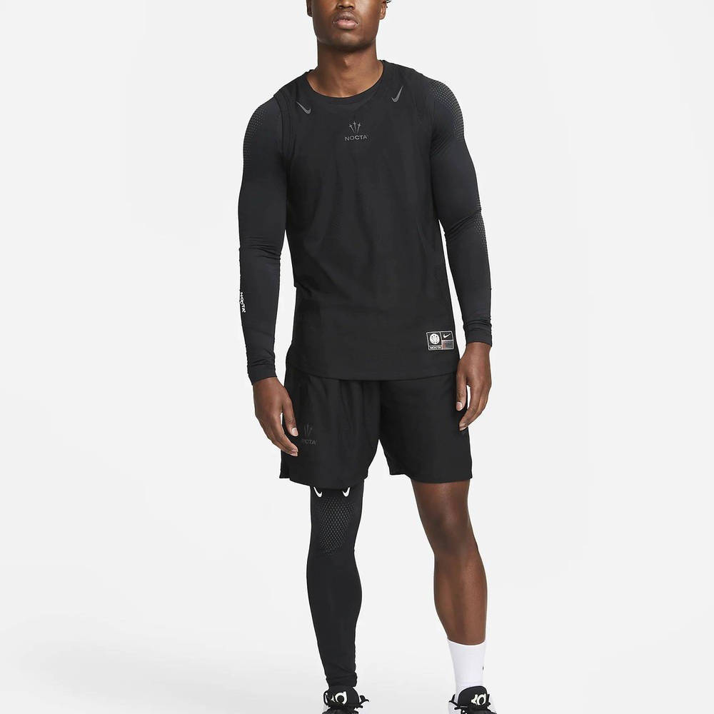 Nike NOCTA Single Leg Tights Right - Black | The Sole Supplier