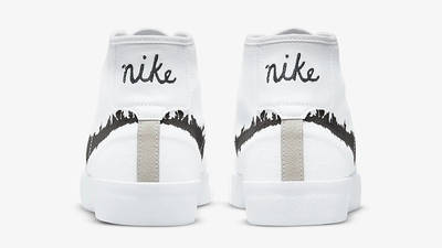 Nike SB Blazer Court Mid Premium White Black DM8553-100 Back