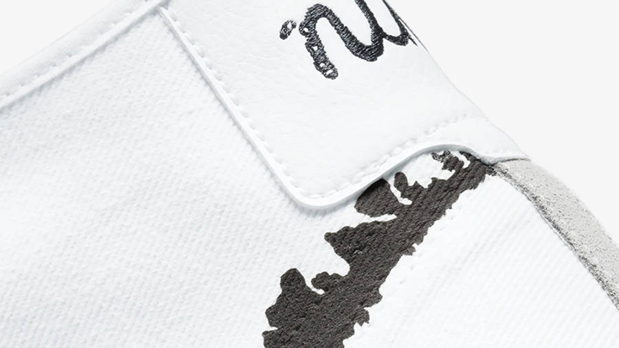 Nike SB Blazer Court Mid Premium White Black DM8553-100 Detail 2