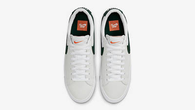 Nike SB Blazer Low Orange Label White Green DR9099-100 Top