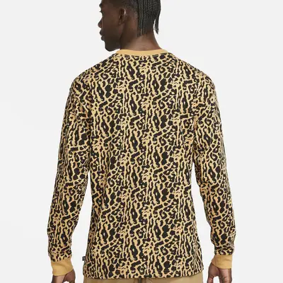Nike SB Long-Sleeve Print Skate T-Shirt Elemental Gold Backside