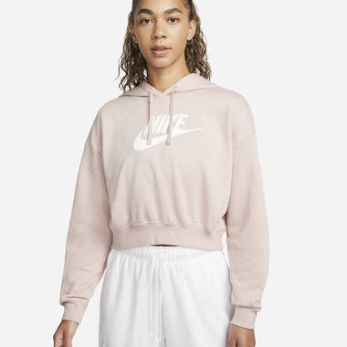 Nike Sportswear Club Fleece Oversized Crop Graphic Hoodie