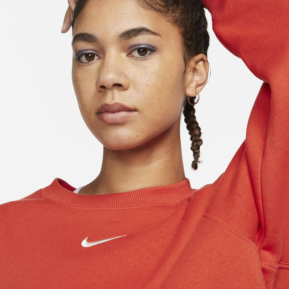 Nike Sportswear Phoenix Fleece Over-Oversized Crew-Neck Sweatshirt DQ5761-861 Detail