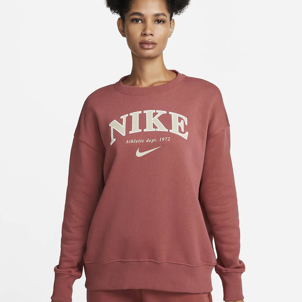 Nike Sportswear Phoenix Fleece Oversized Crew Neck Sweatshirt - Canyon ...