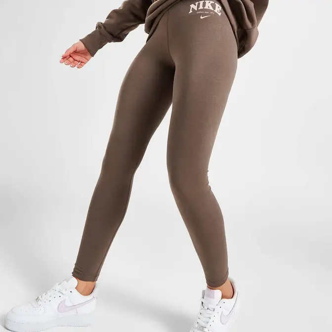 Nike Varsity Leggings Brown Front