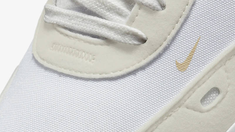 Nike Waffle One Woven Swoosh White Fossil DM7604-100 Detail