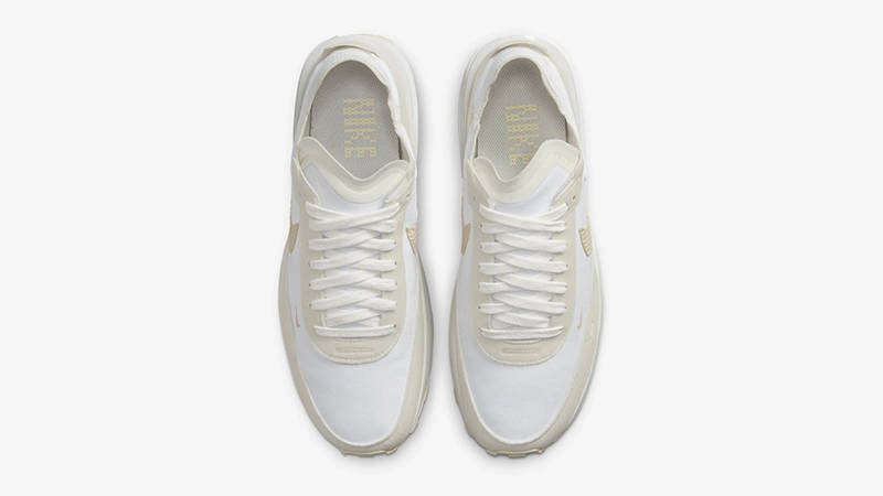 Nike Waffle One Woven Swoosh White Fossil DM7604-100 Top
