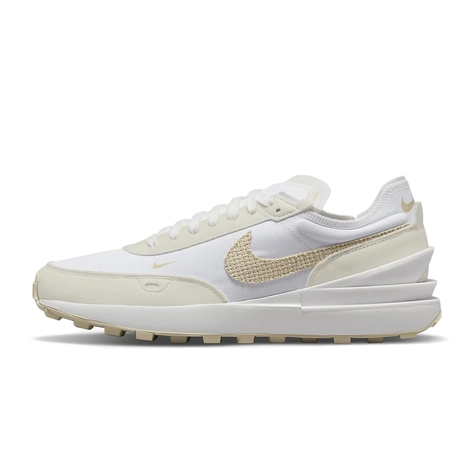 Nike Waffle One Woven Swoosh White Fossil DM7604-100