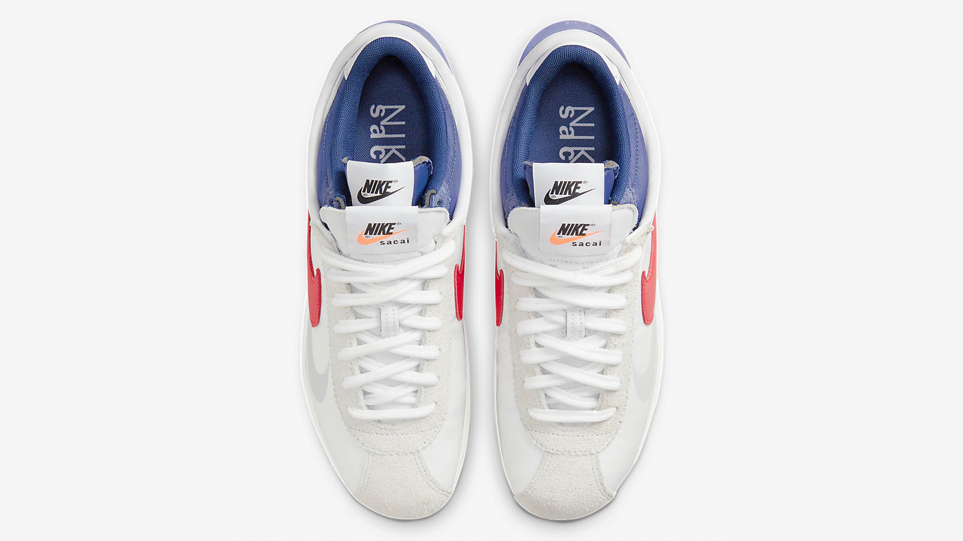 sacai x Nike Cortez 4.0 White Red