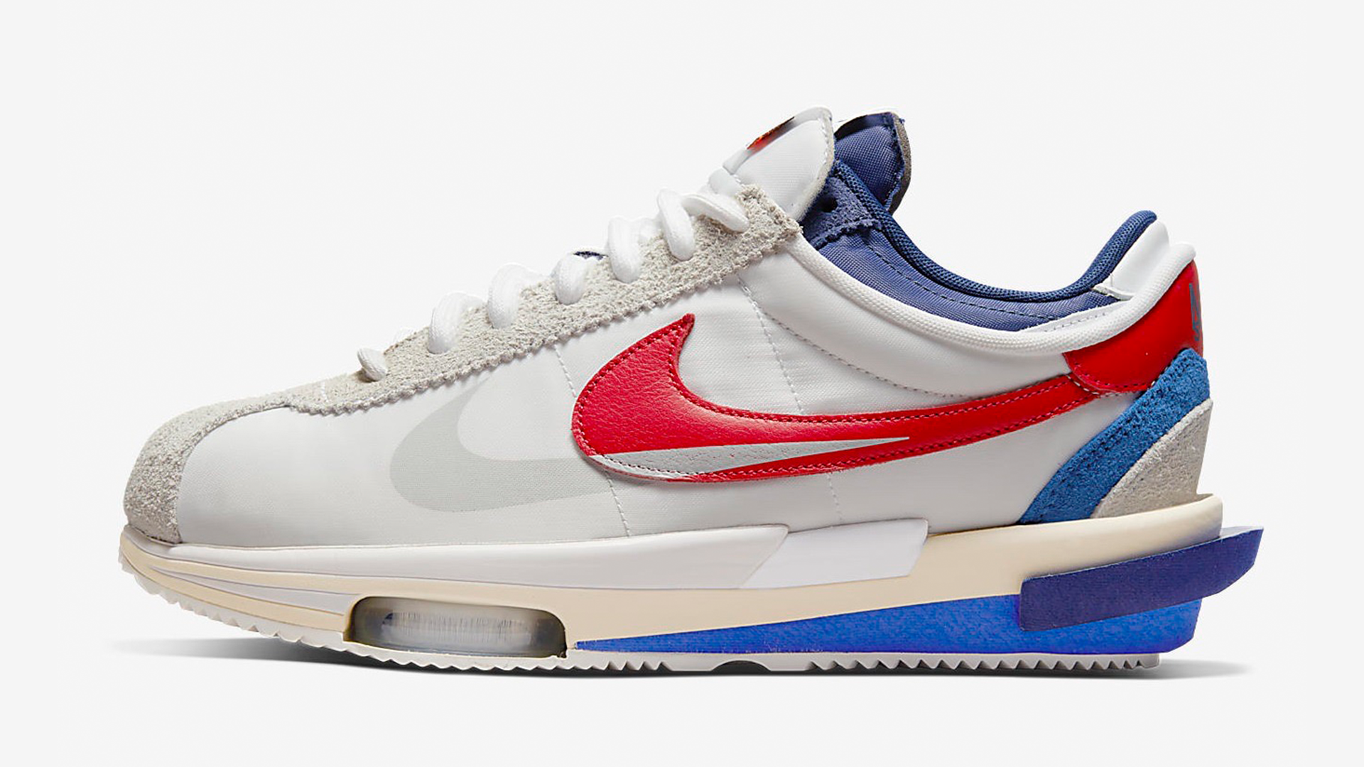 sacai x Nike Cortez 4.0 White Red