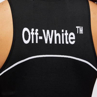 Off-White Athletic Off Stamp Seamless Bra Black White logo