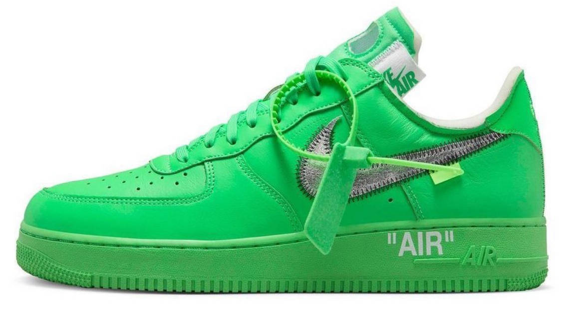 Off-White x Nike Air Force 1 Low Green Spark
