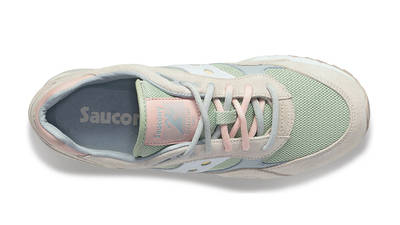 Saucony Shadow 6000 White Green Top