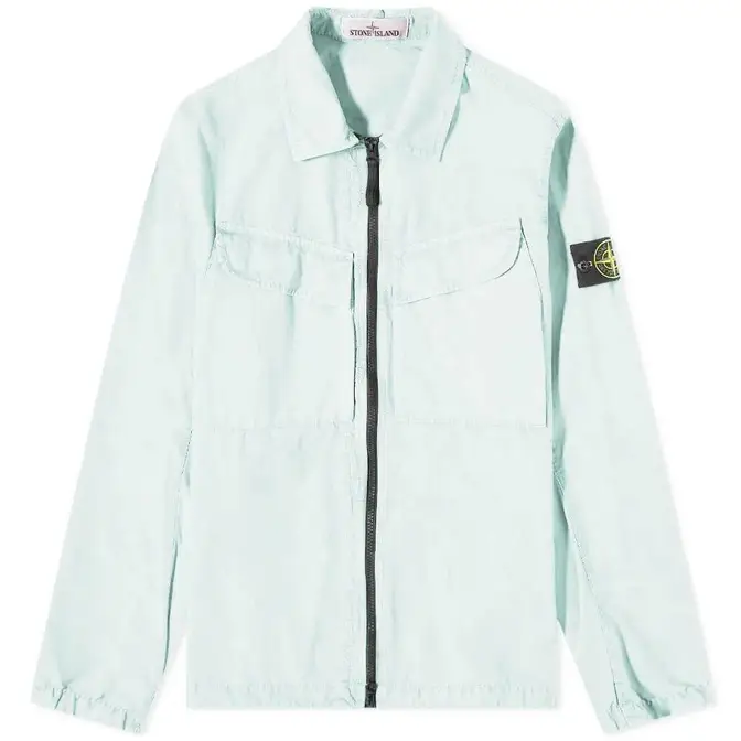 Stone island canvas hot sale zip jacket