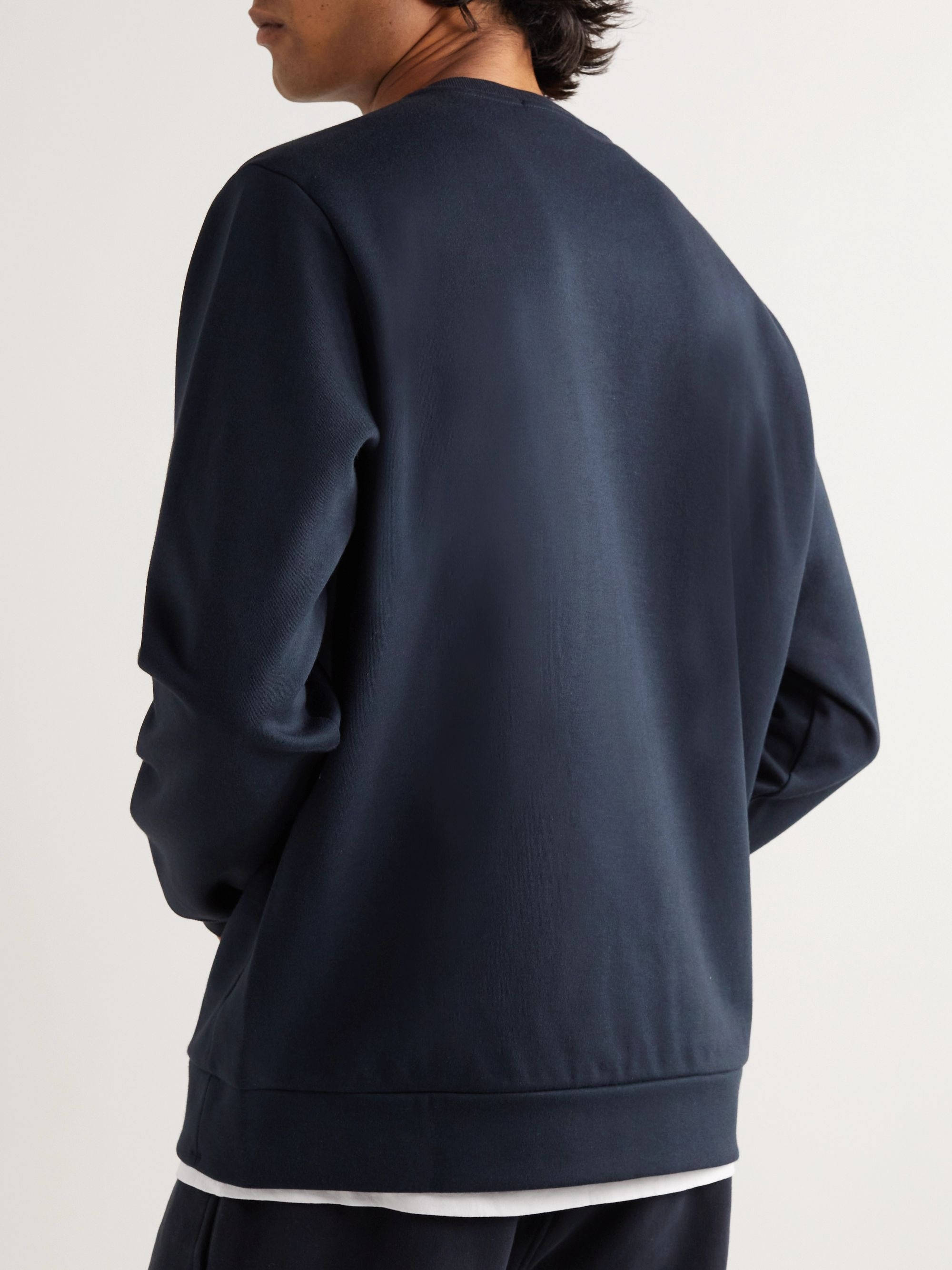 Stone Island Jersey Sweatshirt Navy Back