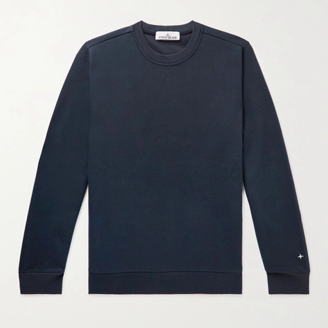Ikonik Animal wool-blend sweater Navy
