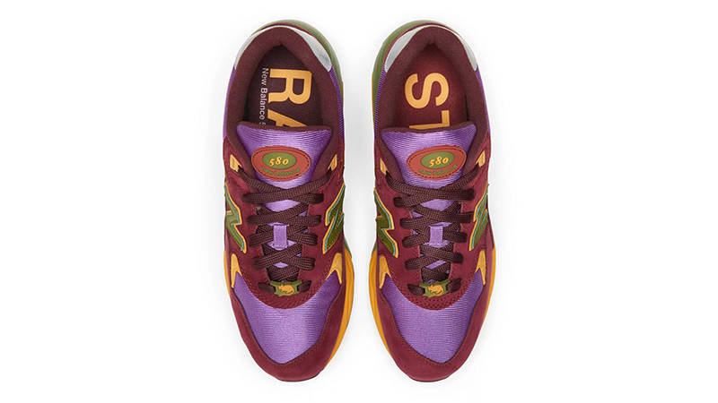 Stray Rats x New Balance 580 Red Purple MT580SR2 Top