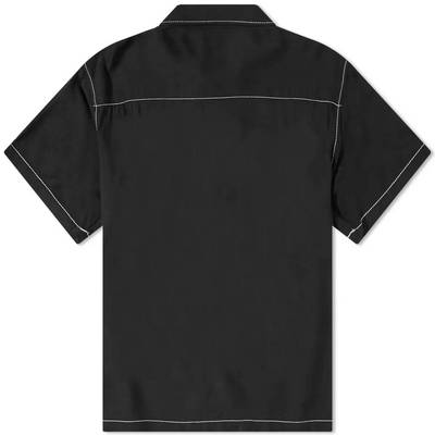Stussy Contrast Pick Stitched Shirt Black back