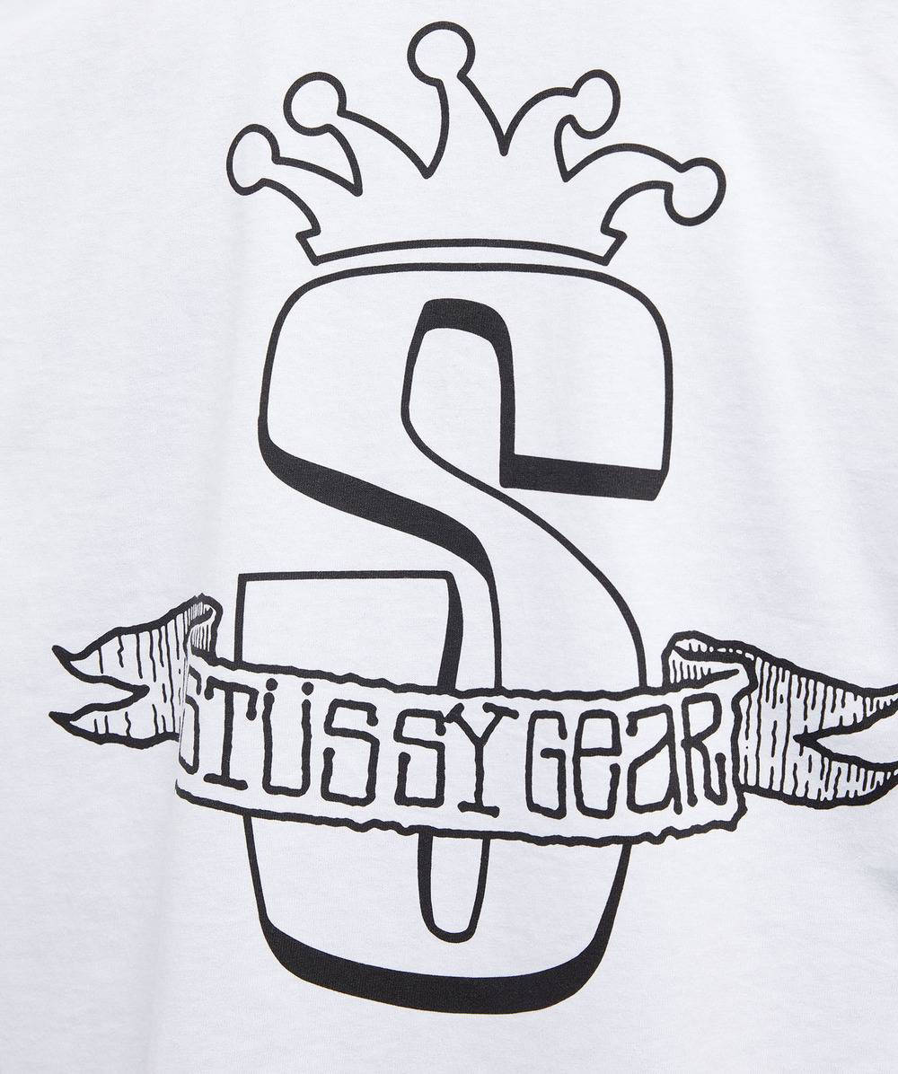 Stussy Gear Banner T-Shirt White front logo