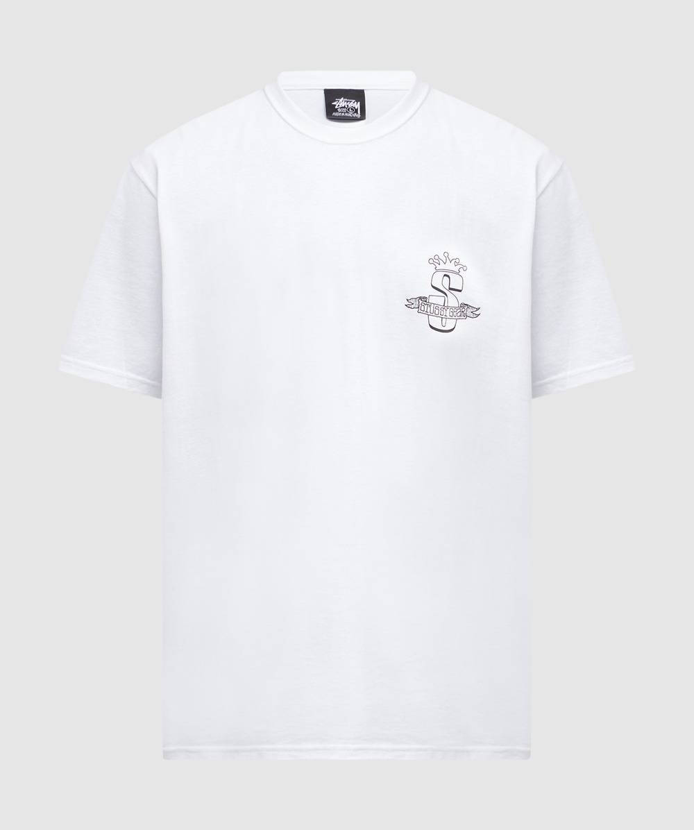 【STUSSY】STUSSY GEAR BANNER TEE Stussy Mens Short Sleeve Gear Banner T Shirt Smoke