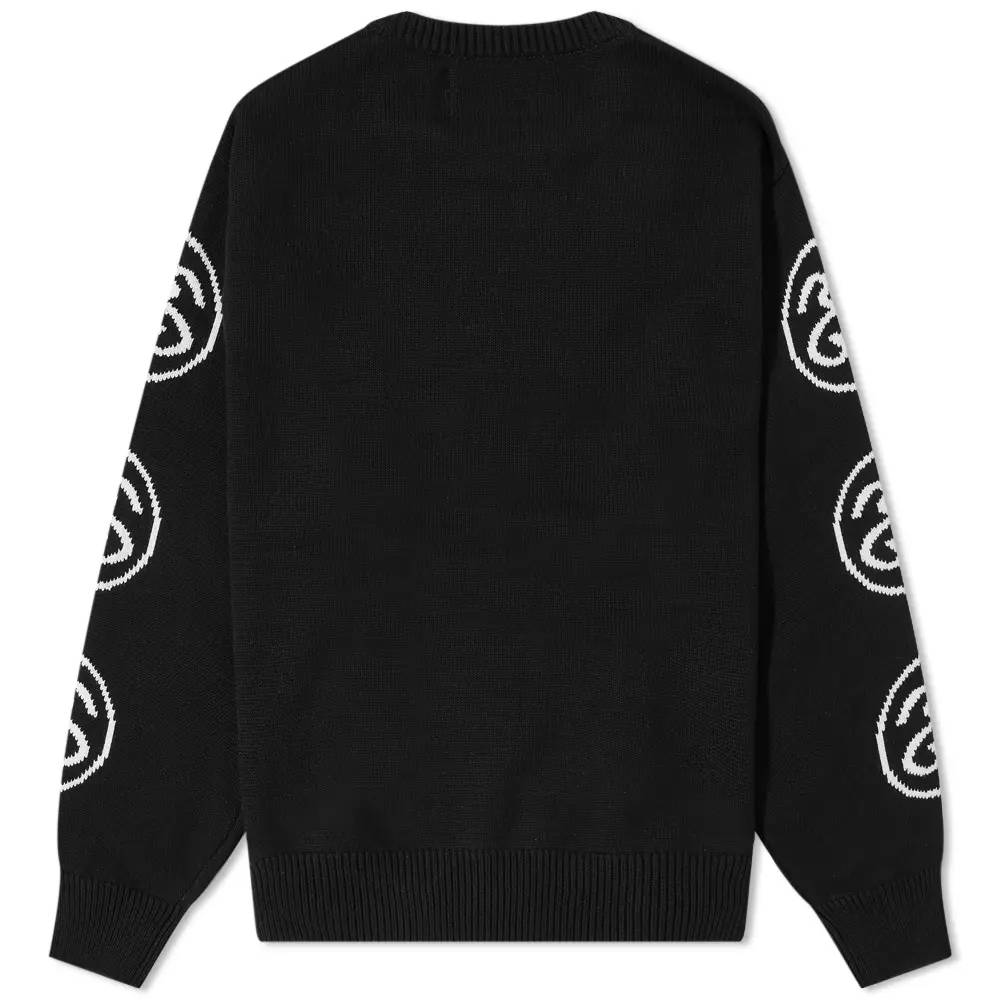 Stussy Link Sweater Black Back