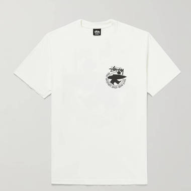 Stussy Pigment-Dyed Logo-Print Cotton-Jersey T-Shirt