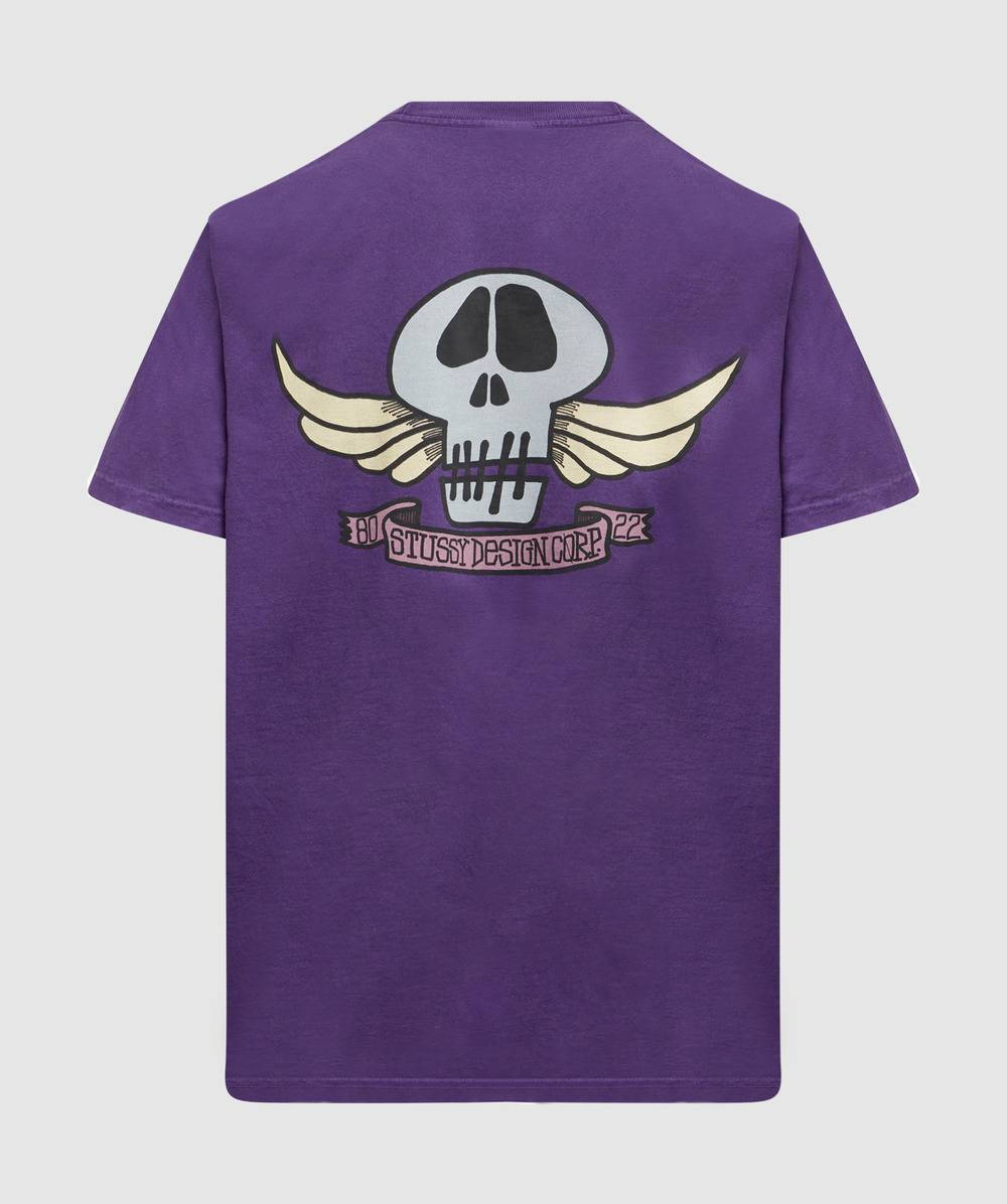 Stussy Skull Wings Pigmented Dyed T-Shirt | Where To Buy