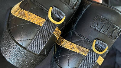 Supreme x Nike SB Blazer Black DV5078-001 Detail 2