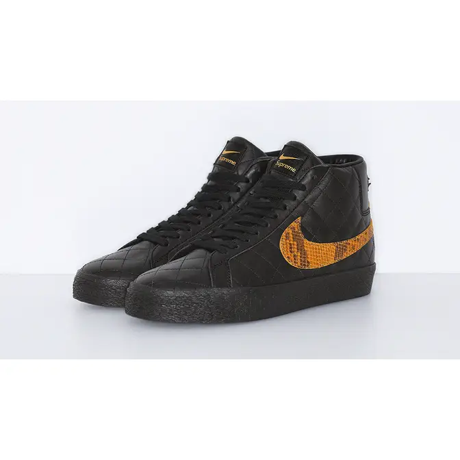 Black and store gold nike blazers