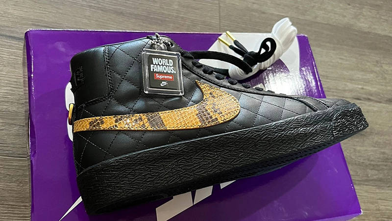 Supreme x Nike SB Blazer Mid Black | Where To Buy | DV5078-001