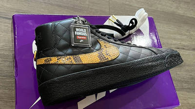 Supreme x Nike SB Blazer Black DV5078-001 Side 2