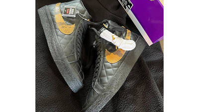 Supreme x Nike SB Blazer Black DV5078-001 Side