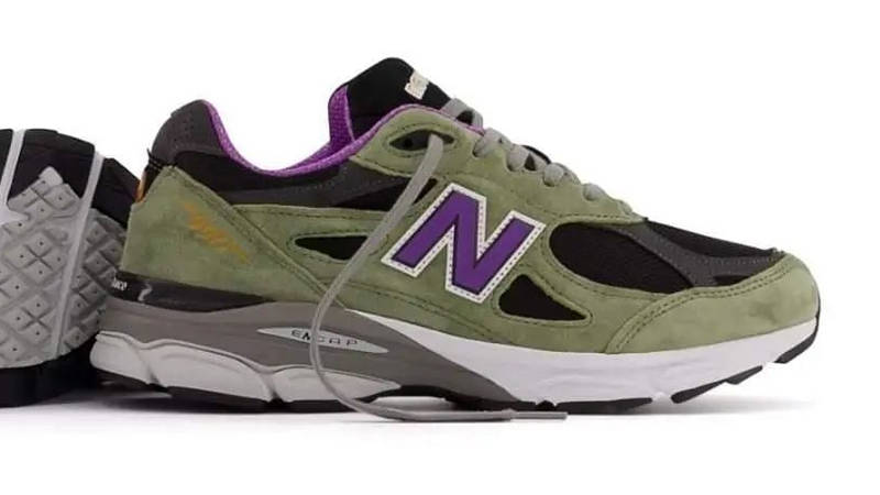 Teddy Santis x New Balance 990v3 Khaki Purple M990TC3 Side