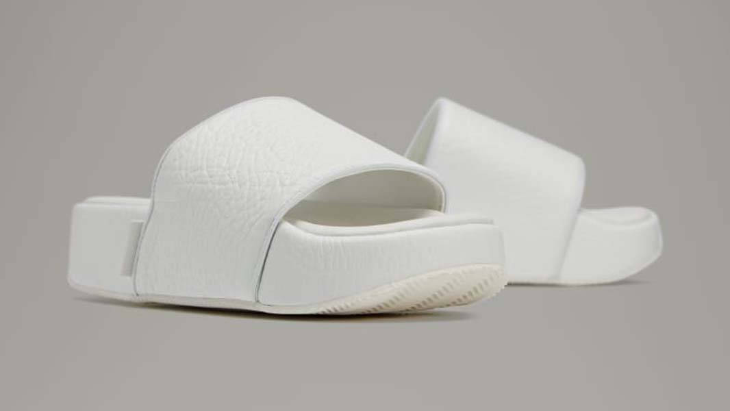 Y-3 Slides White Front